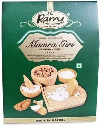 Fruitri Ramu Afghani Almond Giri (Mamra Badam) - Big Size, 250g
