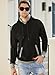 JMIERR Mens Hoodies Pullover Fashion Fleece Long Sleeve Drawstring Hooded Pullover Casual Sweatshirts with Kanga Pocket, US 46(XL), A Black