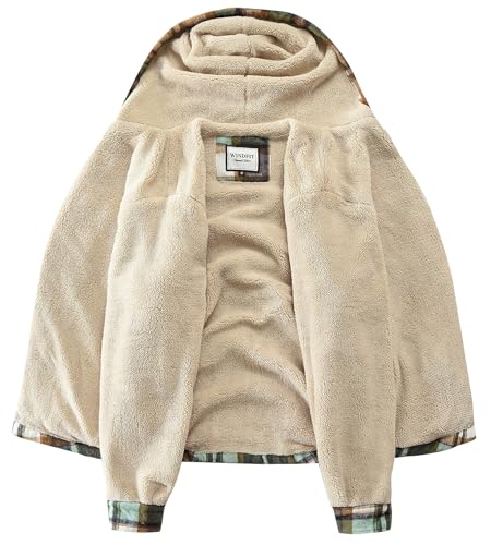 Women's Full Zip Fleece Flannel Jacket Plaid Sherpa Lined Jacket for Women2
