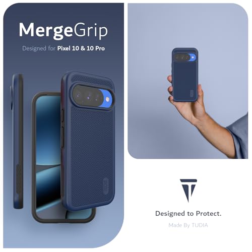Image of TUDIA MergeGrip Magsafe Compatible for Pixel 10 & 10 Pro Case - Indigo Blue