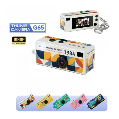 Cámara Mini Llaveros Retro 1080P HD Lente Gran Angular miniatura 2