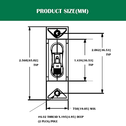Lenkrad A-Series Red Toggle Circuit Breaker - Single Pole 30A #TOP1