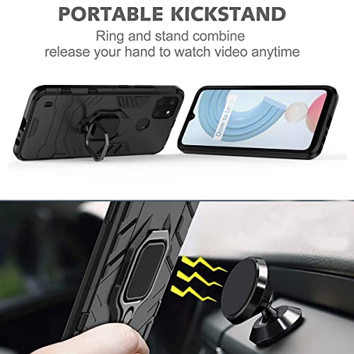 MOJIA Armatura ad Anello Custodia per Realme C21Y