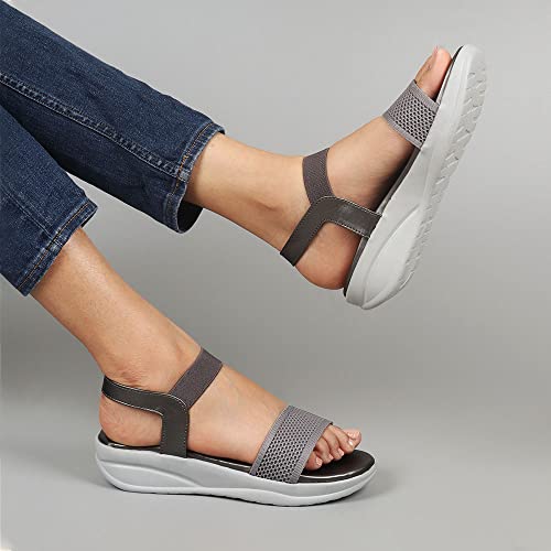 Image of Indifeet - platform heels sandals for women, stylish wedges ladies sandal, woman fashion latest wedge design, women's girls footwear, fancy ladies' flatforms trendy lady best