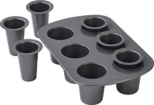 Wilton Cookie Shot Glass, 6-Cavity – Bake Perfect Sweet Shooters with this 6-Cup Cookie Shot Glass Pan, Non-Stick Round Pan Made of Steel