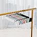 Lamitocs 10 Pack Skirt Hangers，Pants Hangers with Clips，360 ° Swivel Hooks Space Saving Hangers for Pants, Skirts, Clothes, Jeans，Light Green