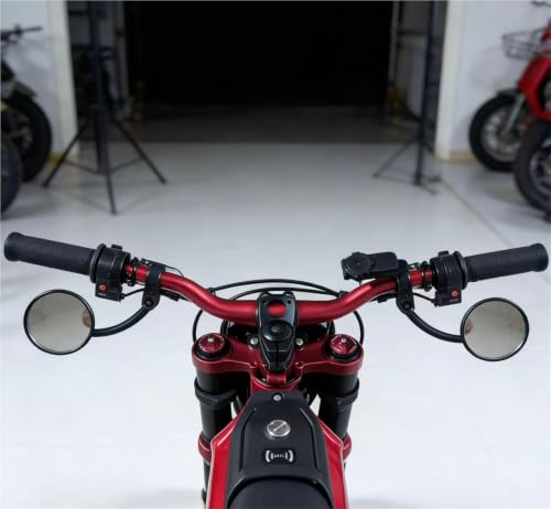 Retrovisor motocicleta espejo retrovisor universal ajustable con anclaje 22mm 3