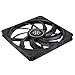 Silverstone Technology Air Slimmer 140 Enhanced Performance 140mm Slim Fan with Full-Range PWM and Shark Force Technology, (SST-AS140B)