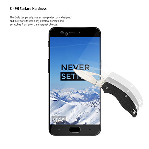 Orzly Oneplus 5 Screen Protector, Pro-Fit Twin Pack Tempered Glass Screen Protector For Oneplus 5 [Full Screen Coverage] – Black Frame #TOP4