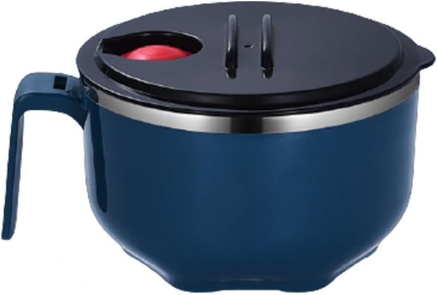 Sealed Lunch Box Household Stainless Steel Instant Noodle Bowl with Lid Student Insulated Fast Food Cup