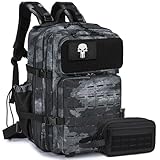 BAGROUPS Mochilas Militares Tácticas Hombre 45L Impermeable Bolsa para Ejército Paquete de Asalto Mochila Gimnasio Deportiva para Emergencias de 3 Dias para Caza Acampadas Senderismo al Aire Libre