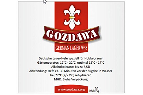Gozdawa German Lager W35 (GLW35) - untergärige Trockenhefe 10 g