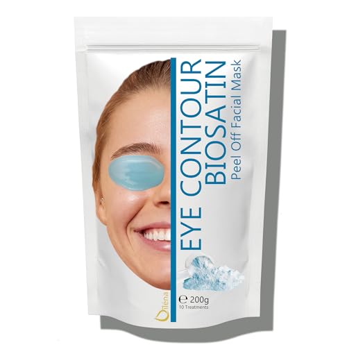 Mascarilla facial hidratante de alginato en polvo, removedor de espinillas Mascarilla puntos negros Mascarilla Vegan, sin aclarado, exfoliante 200 g (Mascarilla Biosatin Contorno de Ojos)