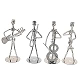 Mini musicien de table : les couleurs de la statue sont fraîches et faciles à assortir avec le style d'ameublement de votre maison, ornement de bureau