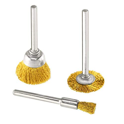 60 pezzi Spazzola Metallica in Filo di Ottone Mini...