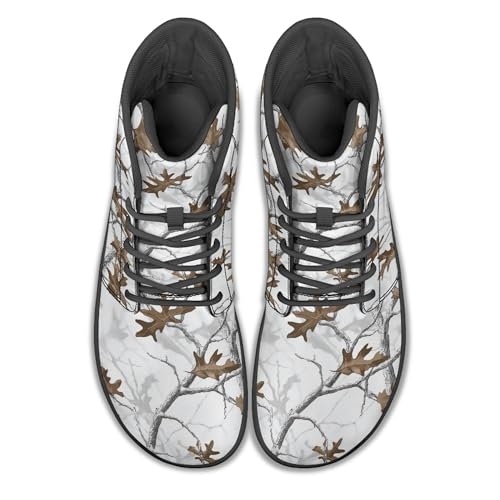 Image of Fashion Print Womens Mens High Top Barefoot Sneakers Flat Shoes