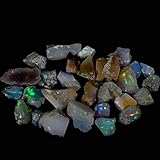 duggu 25.00 Cts, Ultra Fire Raw Opal Stone, Natural Rough, Gemstone Crystals, Ethiopian Opal Rock, J