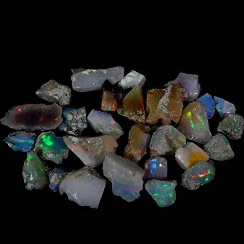 Duggu 25.00 Cts, Ultra Fire Raw Opal Stone, Natural Rough, Gemstone Crystals, Ethiopian Opal Rock, Jewelry Making Supplies, Chakra Healing, Energy Stone, Loose Gemstone, Art-Crafts-Diy Stone 104 #TOP3