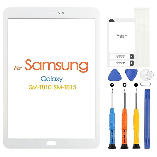 Glas für Samsung Galaxy Tab S2 T810 T815 9,7 Zoll Frontscheibe Glas für SM-T810 mit Reparaturwerkzeugen (kein Touchscreen, Digitizer und kein LCD, Weiß) Glas für Samsung Galaxy Tab S2 T810 T815 9,7 Zoll Frontscheibe Glas für SM-T810 mit Reparaturwerkzeugen (kein Touchscreen, Digitizer und kein LCD, Weiß)