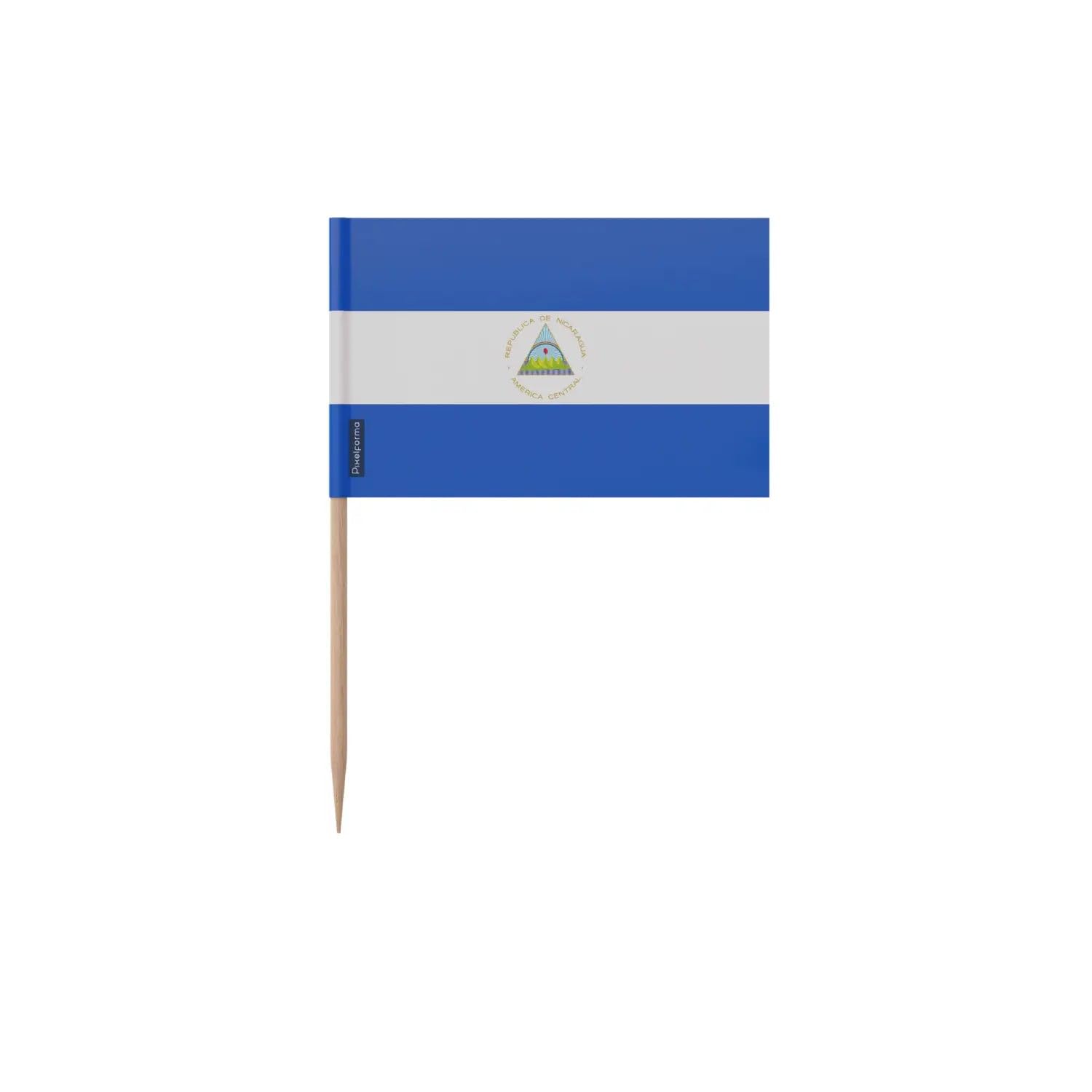 Cure-dents drapeau Nicaragua 10cm pour vos soirées à thème et apéritifs