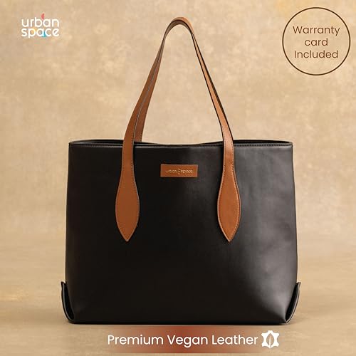 Image of Urban Space Women Tote Bag with Laptop compartment, Handbag for Work, Ladies purse, Stylish Shoulder Bag, Laptop ipad Tote Bags For Office Use, Gift for Women