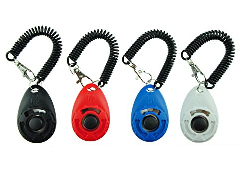 EcoCity 4-Pack Dog Training Clicker with Wrist Strap