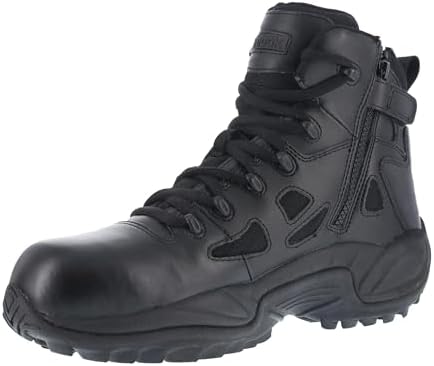 Reebok RB8694 leather desert combat boot with 6-inch side zipper