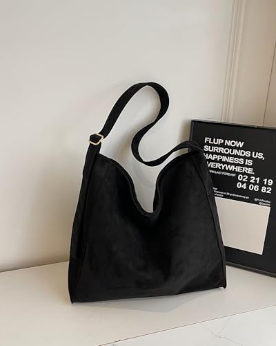 Micmores Faux Suede Tote Bag