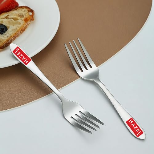Image of HAZEL Stainless Steel Fork Set of 6 | 16cm Rust-Resistant Cutlery Forks | Durable, Polished Table Forks for Dining & Kitchen Use