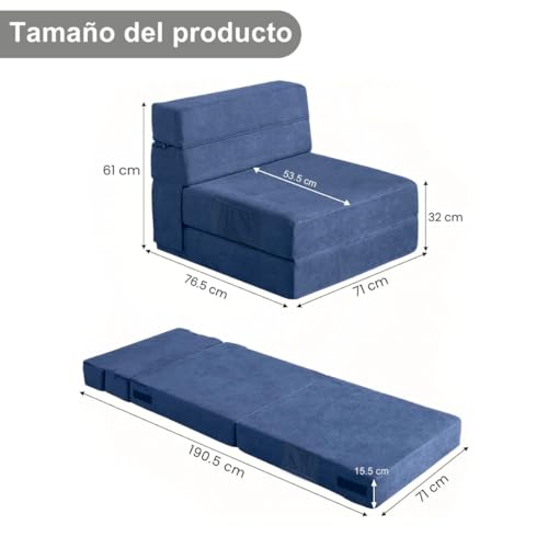 Catálogo de Sofa Cama Azul los más solicitados. 6 Imagen adicional