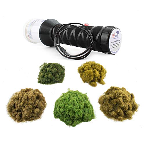 War World Scenics Pro Grass Static Grass Micro Applicator & Embankment Kit – Railway Modelling Model Railroad Diorama Scenery Electrostatic Flock Landscaping Gauge Scale