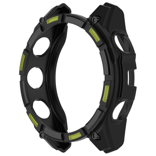 �yFaygtni�z1�� GARMIN�Ή� Enduro3�Ή� �P�[�X TPU�� �\�t�g �ϏՌ� �y�� ���^ �����ȒP 8�F�I�v�V���� �K�[�~���Ή� Enduro 3 51mm�Ή� �ی�J�o�[ �t�B�����Ȃ� �u���b�N+�����̓O���[��