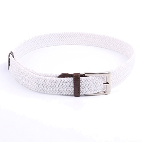 Image of Canvas Elastic Fabric Woven Stretch Multicolored Braided Belts