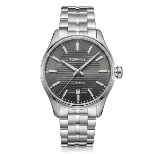 Image of TOPHILL Men Watches Automatic Mechanical Watches - Dive, GMT, Chronograph & Dress Styles | 316L Stainless Steel, Sapphire Crystal, Ceramic Bezel | 5ATM-300M Waterproof with Super Luminous | Classic Business & Sport Casual