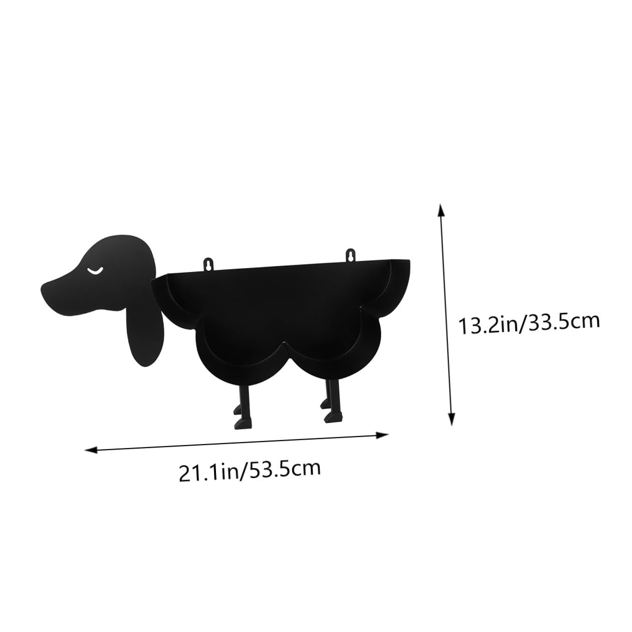 Portarrollos Base Estable de Papel Higiénico Vertical de Hierro Negro, Diseño de Perro y Espacio para Varios Rollos, Adecuado para Club y Restaurante