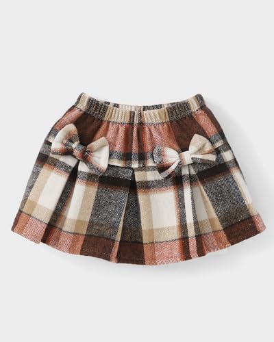 Image of Toddler Girl Clothes Outfit Shirt Top Plaid Mini Skirt Outfits Set Little Girl Dresses Kids Clothes for Girls 18M-8T
