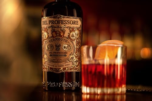 Del Professore Vermouth di Torino G.I. Rosso - roter Wermut aus Italien - als Aperitif oder zum Mixen von Cocktails - 18 % vol. - 1 x 0,75 Liter