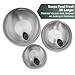 HexClad Stainless Steel Mixing Bowl Set, 3-Piece with Vacuum Seal Lids and Non-Slip Base, 1.3,3 and 5 Quarts