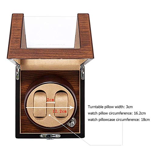 Enrollador de relojes automático madera para 2 relojes de pulsera 7