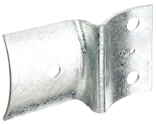 Alberts 202828 Herraje de perno para valla | galvanizado en caliente | para postes y empalizadas Ø100 mm | 70 x 117,5 mm