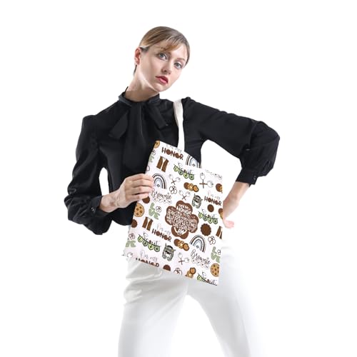 Bolso tote para tropa de Brownies, regalo para líderes de tropa, marca POFULL miniatura 5