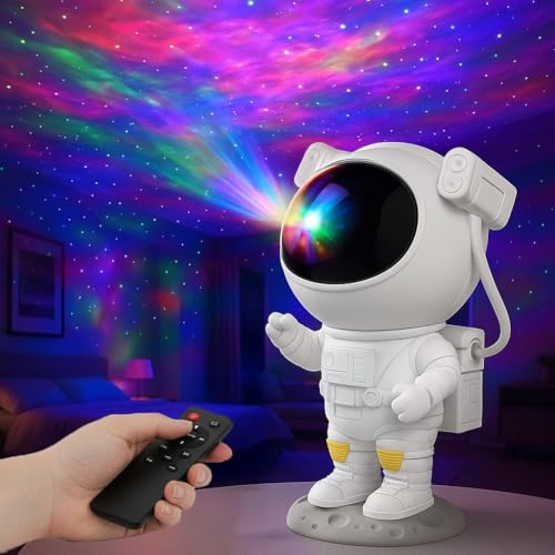 Image of Astronaut Galaxy Projector Lamp | Space Theme Light Projector for Bedroom, Kids & Home Decor | Adjustable Lighting & Remote Control. Pack of 1 (PL001)