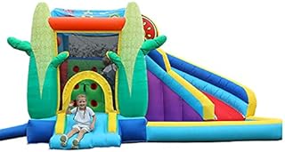 tle with Slide Inflatable tle Children's Trampoline Home Slide Indoor and Outdoor Inflatable tle Inflatable 4.3MX3.7MX2.75M