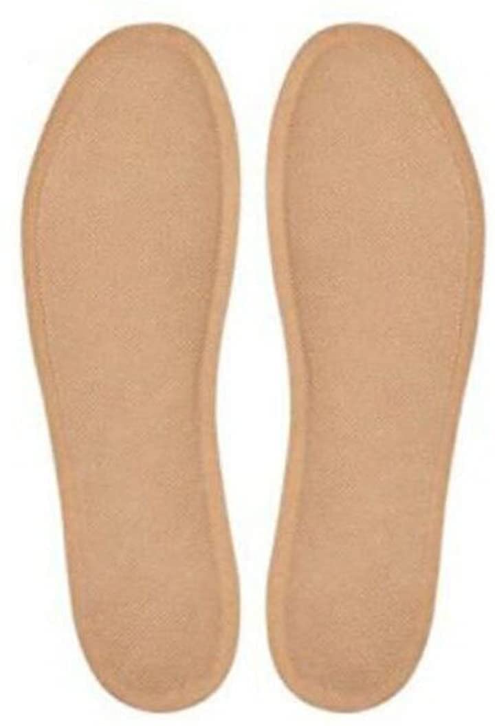 TAMQUSAK Yellow Reusable Self Heated Heating Insoles Shoe Pad Winter