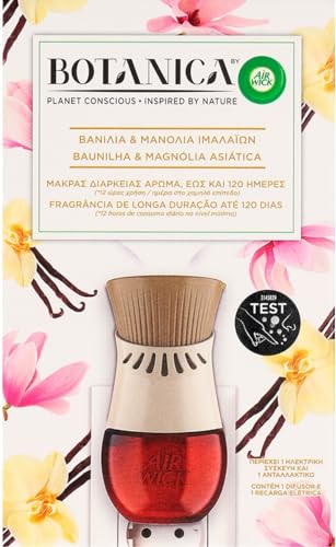 Air Wick Botanica Electrical Plug In Diffuser (UK pin) & Refill - Vanilla & Asian Magnolia