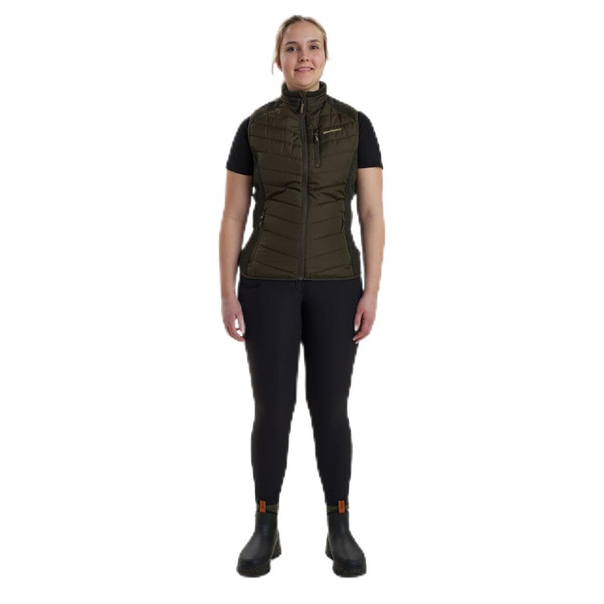 Deerhunter Lady Caroline Padded Waistcoat with knit Timber C48 Brown - Hunting outdoor gear for Men