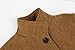 yoeasy Women's Casual Thicken Wool Blend Pea Coat Stand Collar Single Breasted Winter Mid Long Overcoat Jackets (Medium, Khaki)