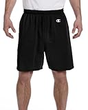 Champion 6.3 oz Cotton Gym Shorts in Black - Medium