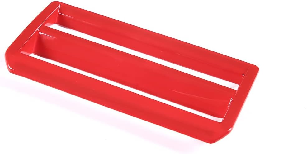 ABS Car Headlight Switch Cover Frame Sticker 1 Piece Set for Toyota Tundra 2022 2023 Car Accessories (red)