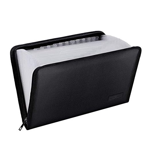 Expanding File Folder Important Document Organizer Fireproof Document Bag-A4 Size, 25 Pockets,Color Labels,Non-Itchy Silicone Coated Portable Filing Organizer Folder(14.3" x 9.8")